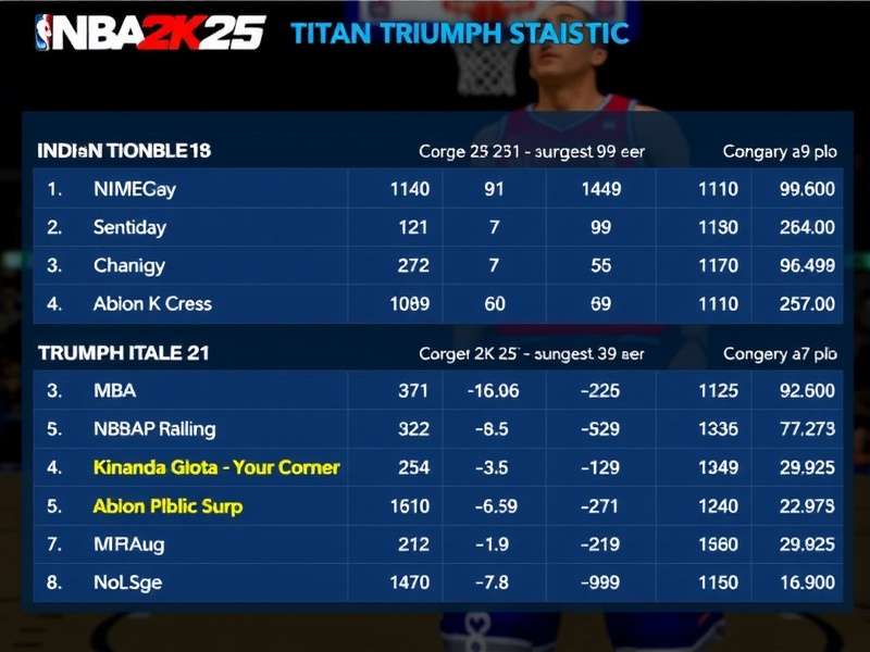 NBA 2K25 Titan Triumph India Download Statistics